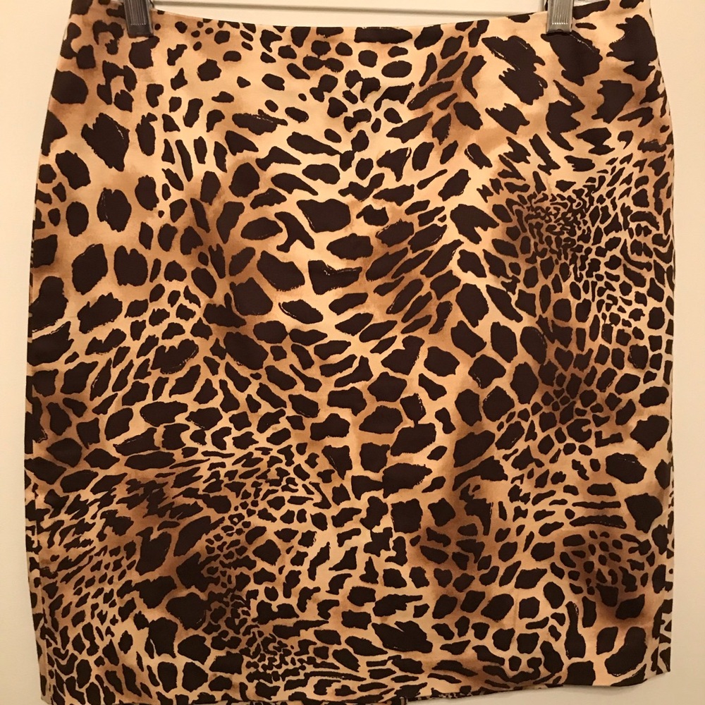 Jones New York Leopard Skirt